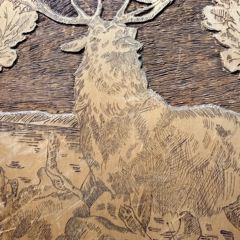 FLEMISH ART CO. Wooden Elk Plaque #854